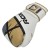 RDX Sports Ego F7 White/Gold Boxing Gloves with Wrist Support