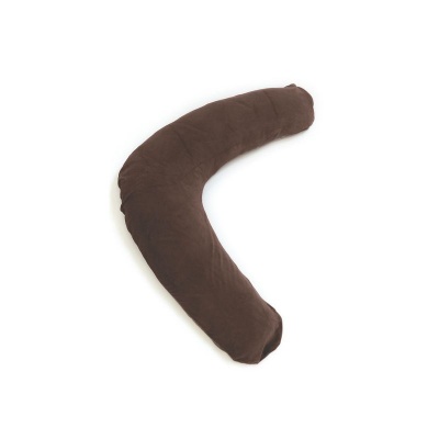 Chocolate and Cream Velour Cover for Sissel Comfort Cushion