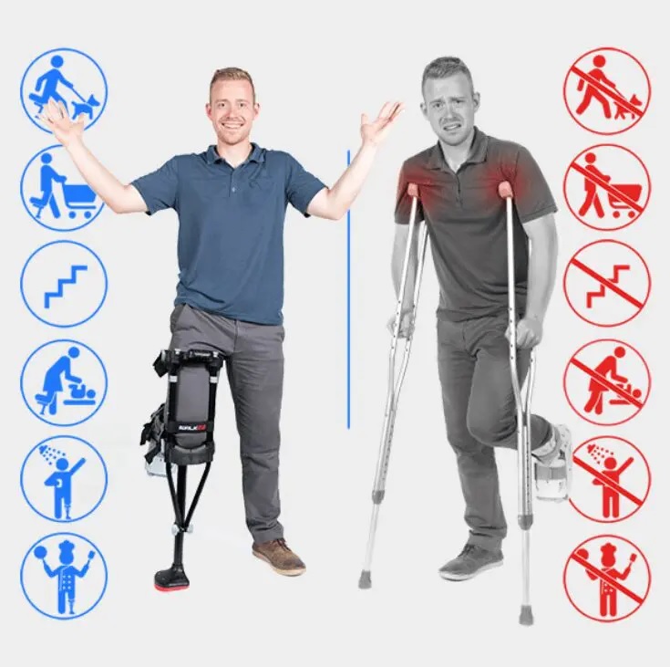 The iWalk is a great alternative to traditional crutches
