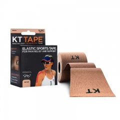 KT Tape Original Kinesiology Tape Uncut 5m Roll (Beige)