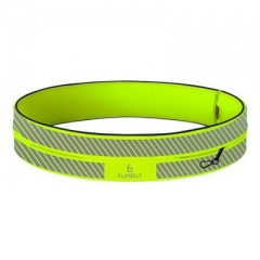 FlipBelt Reflective Neon Yellow Exercise Belt