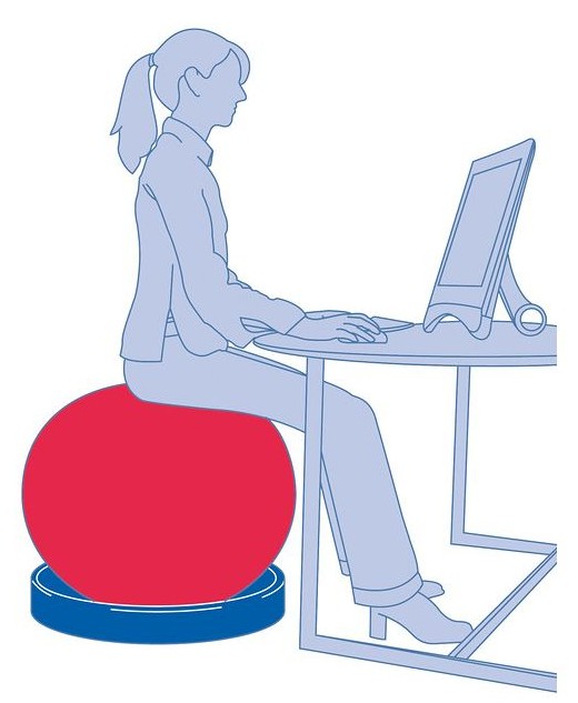 Make your exercise ball a sitting aid with the Sissel Stabiliser