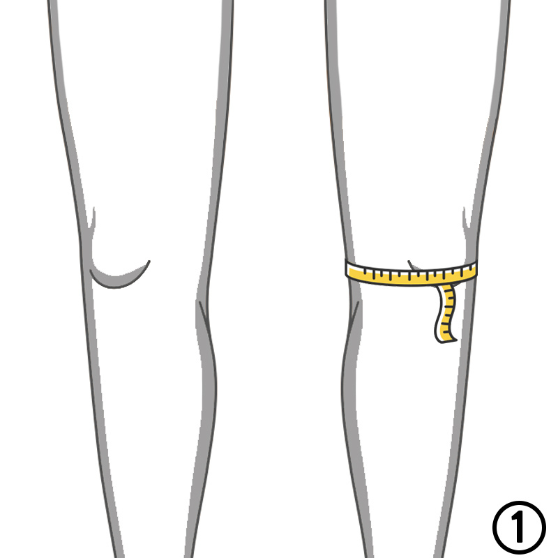 Measure the circumference of your knee around the centre of the knee cap Donjoy Knee Brace Sizing 1