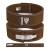 RDX Sports 4'' IPL/USPA Leather Powerlifting Workout Belt (Brown)