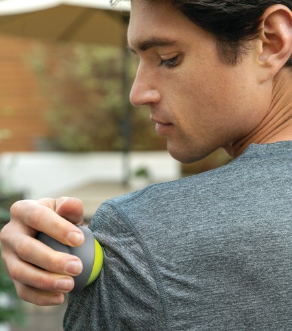 You can use the Handheld Ball to relieve aching shoulders