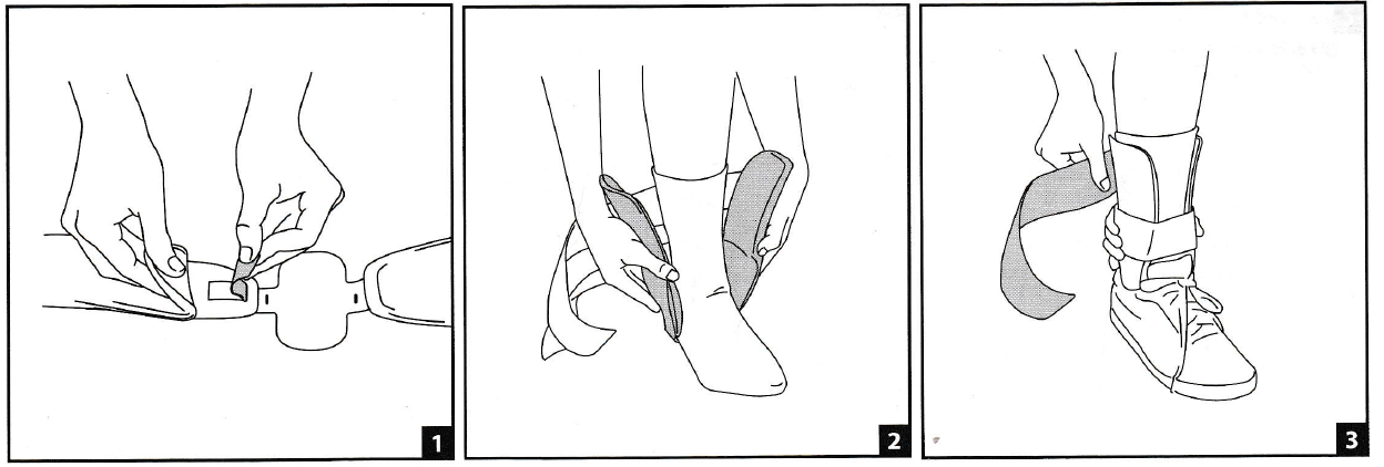 Aircast Air-Stirrup Universe Ankle Brace Fitting Instructions