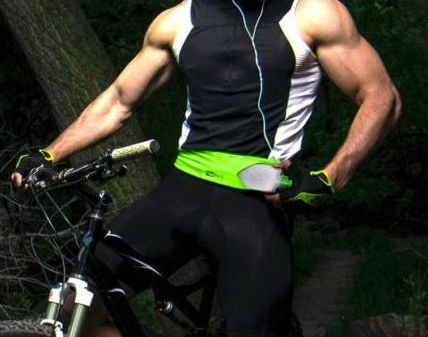 The FlipBelt Bottle is comfortable to use during a range of activities FlipBelt Bottle in Use