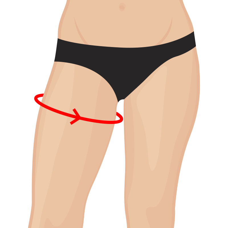 How to measure your thighs