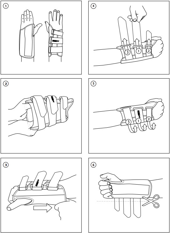 Ossur Long Form Fit Wrist Brace Instructions