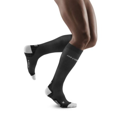 CEP Run Black/Light Grey Ultralight Compression Socks for Men