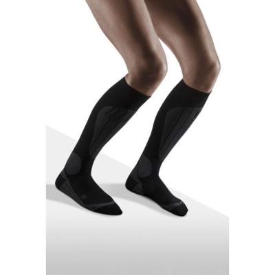 CEP Ski Thermo Black/Anthracite Compression Socks for Women