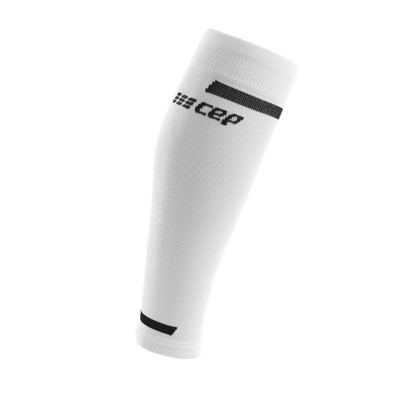 CEP White Compression Running Calf Sleeves Think Sport