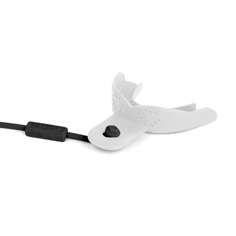 SISU 3D Sports Mouthguard with Tether (White) Think Sport