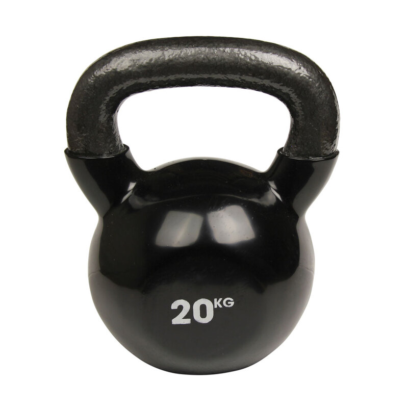 FitnessMad Black 20kg Kettlebell Think Sport
