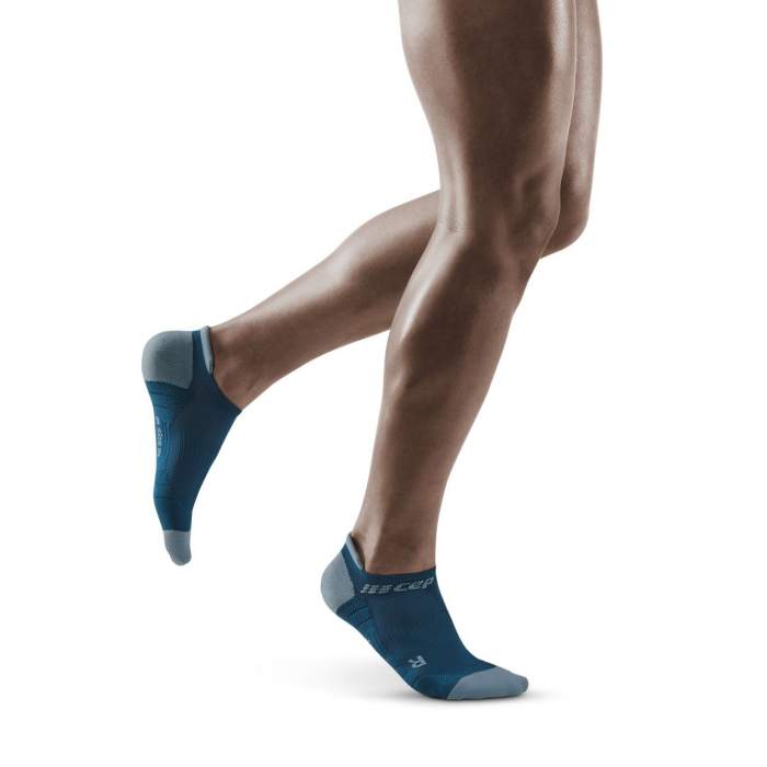 CEP Men's Blue 3.0 No Show Compression Socks - Think Sport