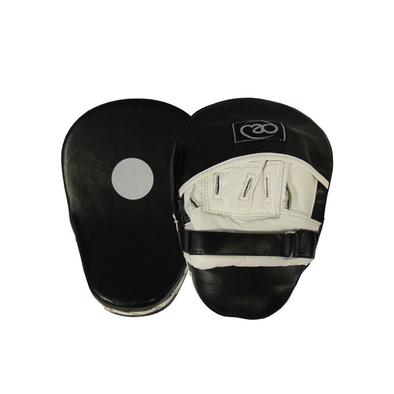 FitnessMad Curved Leather Hook and Jab Pads Think Sport