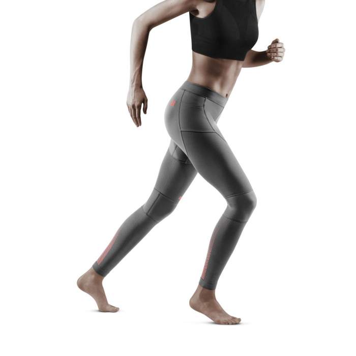 CEP Women's Grey 3.0 Running Compression Tights - Think Sport