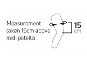image showing how to measure leg