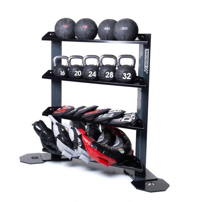 Dumbbell Rack Octagon Dumbbells Escape Fitness Low-Level Corner