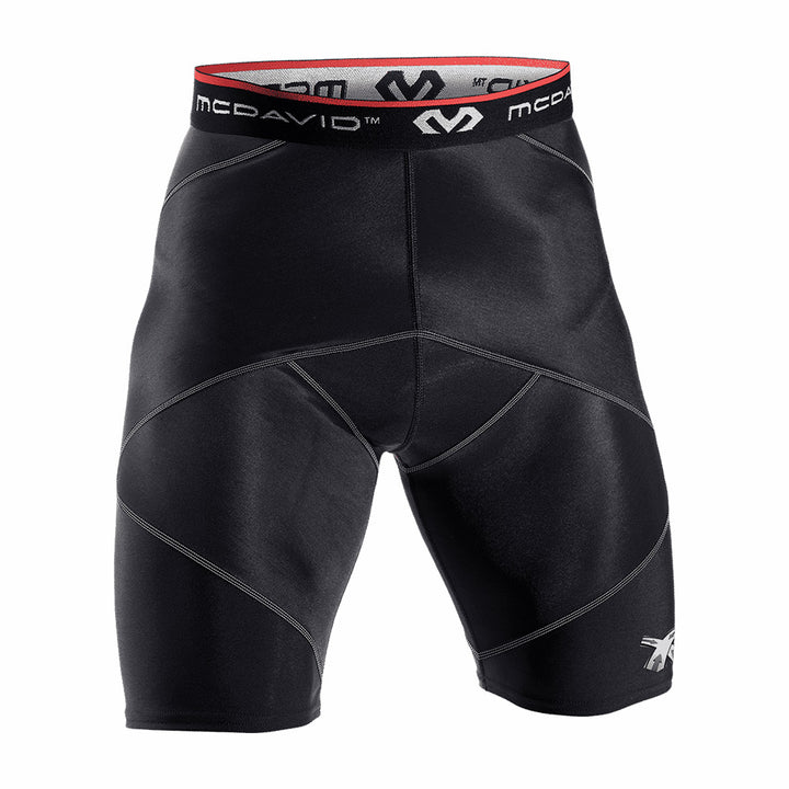 black mcdavid compression shorts