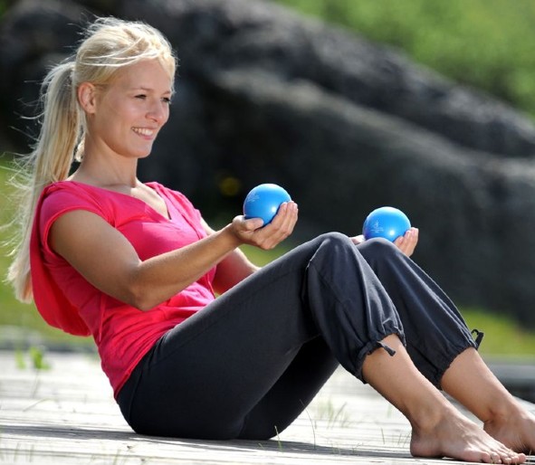 The Sissel Toning Balls add weighted resistance to your exercises The Sissel Toning Balls add weighted resistance to your exercises