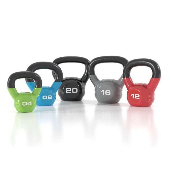Kettlebell Vinyle 15lb (6,8kg) - Rose - Idéal Cardio Et Force