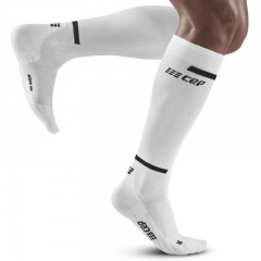 CEP Men's Compression Running Socks (White)