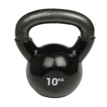 Fitness-Mad Black 10kg Kettlebell