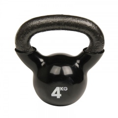 Fitness-Mad Black 4kg Kettlebell