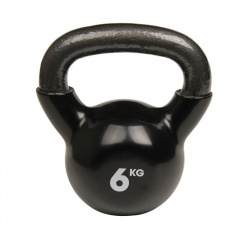 Fitness-Mad Black 6kg Kettlebell