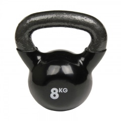 Fitness-Mad Black 8kg Kettlebell