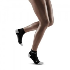 CEP Black/Light Grey Ultralight Pro Low Cut Compression Socks for Women