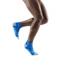 CEP Electric Blue/Light Grey Ultralight Low Cut Compression Socks for Men