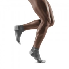 CEP Grey/Light Grey Ultralight Low Cut Compression Socks for Men