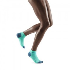 CEP Mint/Grey 3.0 Low-Cut Compression Socks for Women
