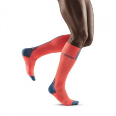CEP Run Coral/Grey Compression Socks 3.0 for Men