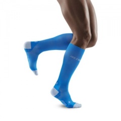 CEP Run Electric Blue/Light Grey Ultralight Compression Socks for Men
