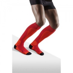 CEP Ski Thermo Orange/Cranberry Compression Socks for Men