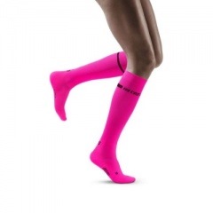 CEP Women's Pink Neon Compression Socks for Running