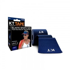 KT Tape Original 10'' Precut Kinesiology Tape (Navy)