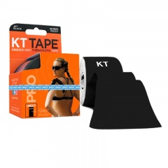 KT Tape Pro Kinesiology Tape Uncut 5m Roll (Jet Black)