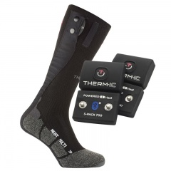 Therm-IC Powersock Multi Heat Heated Sock Double Set with S-Pack 700B Bluetooth Battery