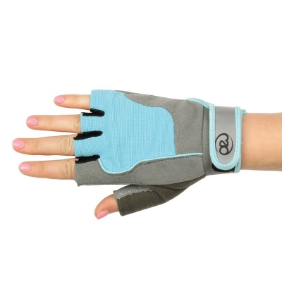 Fitness-Mad Women's Blue Cross Training Gloves