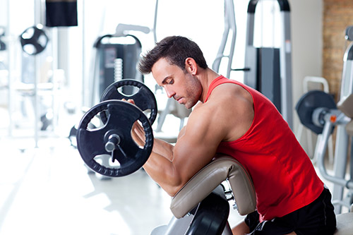 Weight lifting to build muscle resistance training